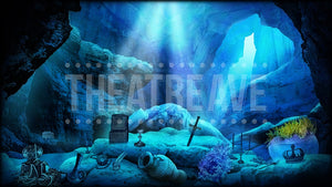 Ariel's Cove, a Little Mermaid projection for digital scenery by Theatre Avenue.