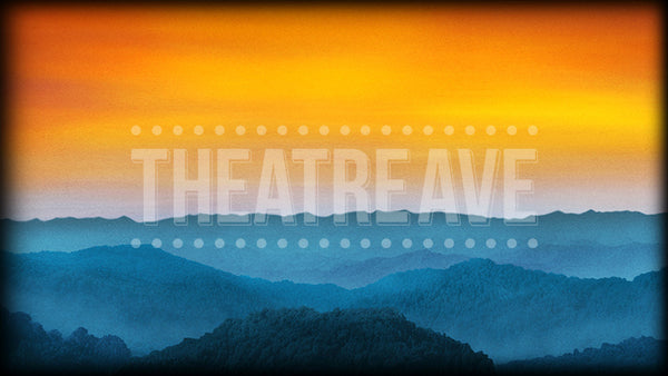 Bluegrass Mountains Gold, a theatre projection backdrop perfect for shows like Bright Star, Sound of Music, and Music Man