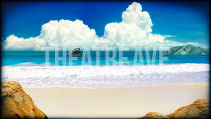 Beach Shore, a digital theatre projection backdrop great for theatrical and ballet performances.