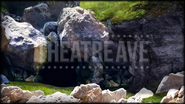 Big Cave Entrance, a Big Fish projection backdrop by Theatre Avenue