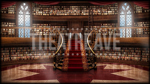 Castle Library, a digital scenic projection for theatre, ballet and dance shows like Beauty and the Beast and more!