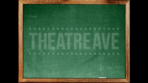 Chalkboard digital theatre projection perfect for shows like Matilda and School of Rock