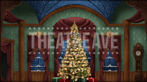 Christmas Parlor Projection (Animated)