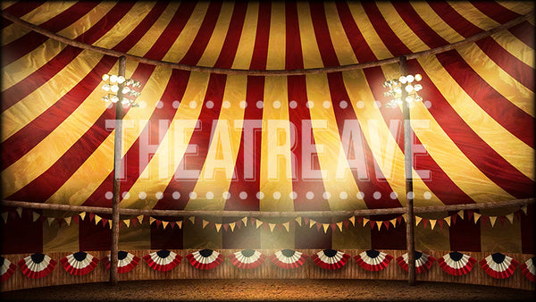 inside of a circus tent Circus Tent Projection
