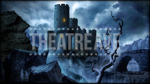 Dark Castle, a digital projection backdrop perfect for shows like Wizard of Oz, Sleeping Beauty, Shrek and Snow White.