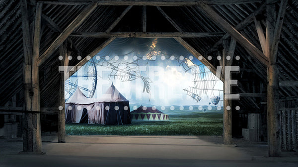 Fair Barn Sad, a digital scenic projection backdrop perfect for theatre and dance shows like Charlotte's Web