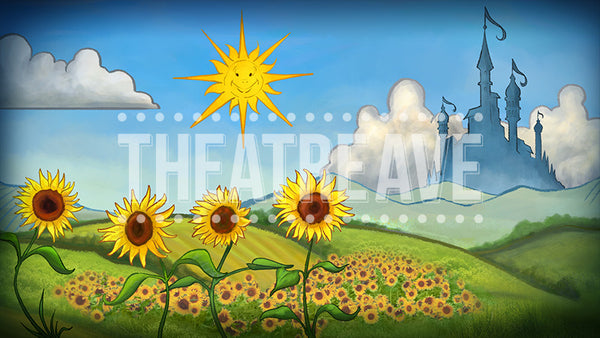 Fairy Tale Country, a digital theatre projection backdrop perfect for musicals like Shrek