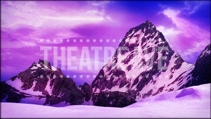 Frozen Mountain, a Frozen projection backdrop by Theatre Avenue.