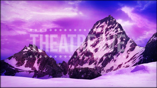 Frozen Mountain, a Frozen projection backdrop by Theatre Avenue.