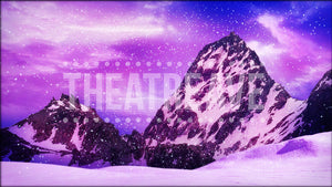 Frozen Mountain Snowfall, an animated Frozen projection backdrop by Theatre Avenue.