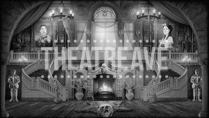 Great Hall Retro, an Addams Family projection drop by Theatre Avenue.