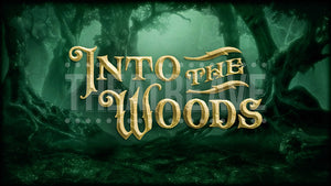 Into the Woods projection, for your opening show curtain or intermission.