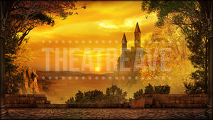 Kingdom Park at Sunset, a ballet projection backdrop by Theatre Avenue.