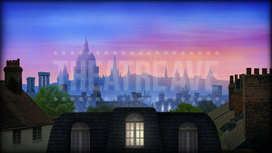 London Rooftops, a digital theatre projection backdrop perfect for shows like Mary Poppins and Peter Pan