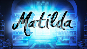 Matilda Title, a theatre projection backdrop for Matilda and Matilda Jr.