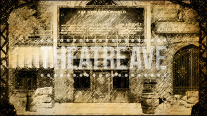 Newsboys Square Sketch, a Newsies projection backdrop to bring the show to life on stage.