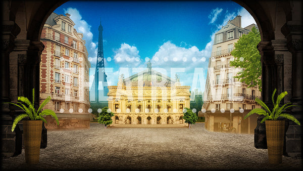 Paris Avenue, a digital theatre projection backdrop perfect for shows like Phantom of the Opera