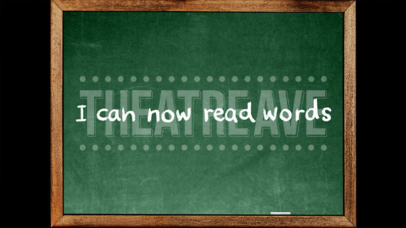 Home Products Read Words Chalkboard Projection