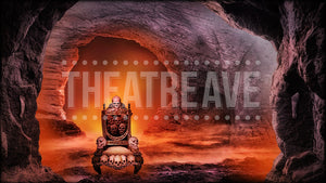 Skull Throne Cave, a She Kills Monsters projection backdrop by Theatre Avenue.