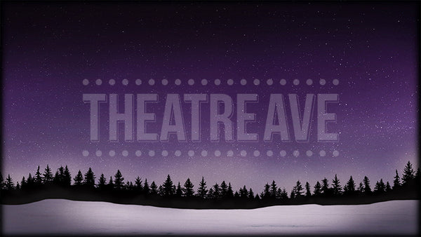 Winter Sky a digital theatre projection backdrop perfect for shows like, Almost, Maine, Beauty and the Beast, and The Nutcracker.