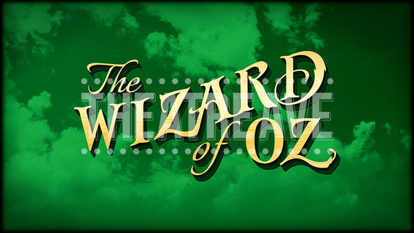 Wizard of Oz title projection, color version for theatre and dance performances.