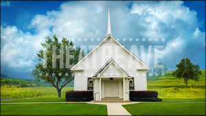 Country Church, a Footloose projection backdrop by Theatre Avenue.