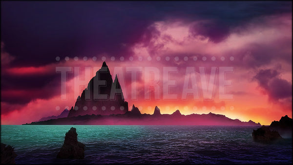 Island of Monsters, a Moana projection backdrop by Theatre Avenue.