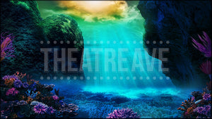 Magical Ocean Reef, a Moana projection backdrop by Theatre Avenue.