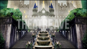 Palace Steps, a Cinderella projection backdrop by Theatre Avenue.