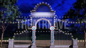Patriotic Park at Night, a Holiday Inn digital projection backdrop by Theatre Avenue.