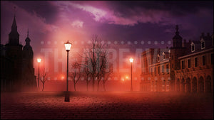 Polish Village at Sunset, an Anastasia projection backdrop by Theatre Avenue.