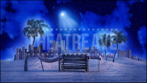 Silent Night, a Christmas projection backdrop by Theatre Avenue.